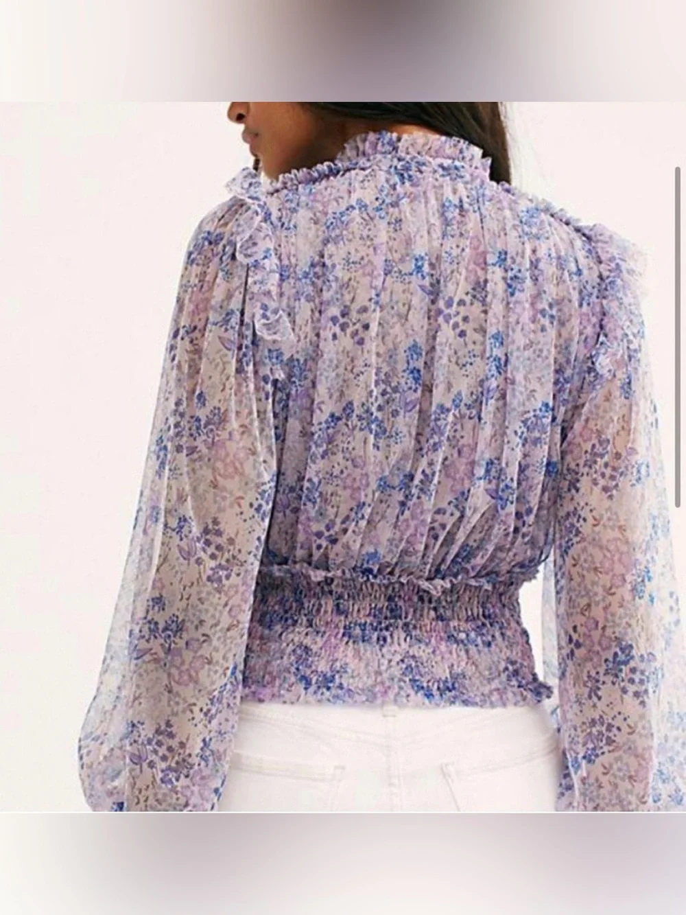 Free People sheer lavender